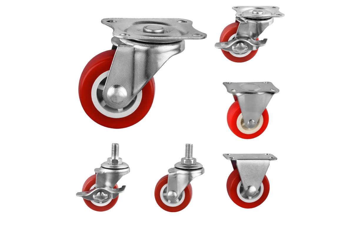 Could These Maroon PU Wheels Be the Perfect Fit for Your Light-Duty Needs?