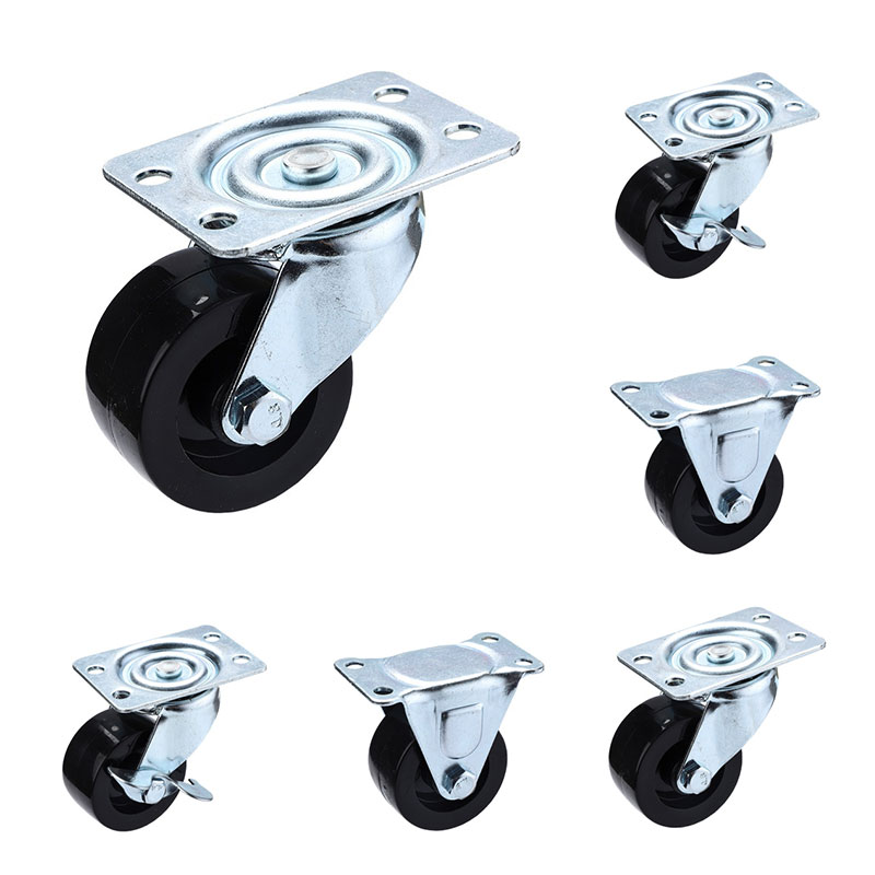 General Duty Black PP Casters Wheels