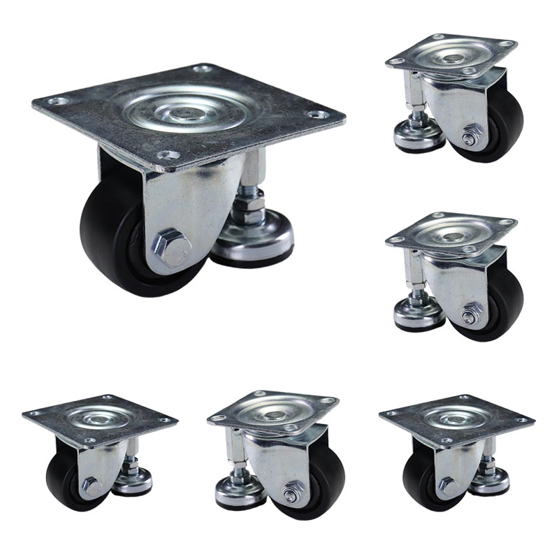 Heavy Duty Leveling Casters Nylon Wheels