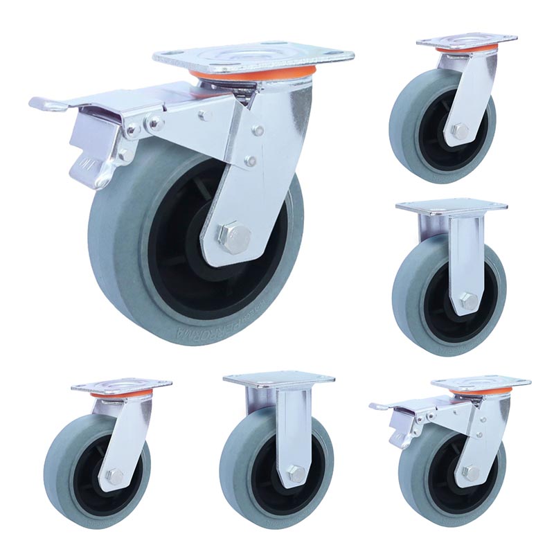 Heavy Duty TPR Anti Static Casters 5 inch