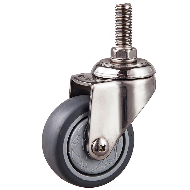 SUS304 Light Duty Casters TPR Wheels
