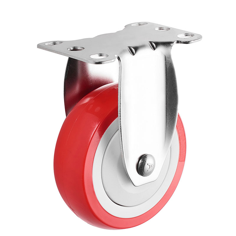 SUS304 Medium Duty Casters PU Industrial