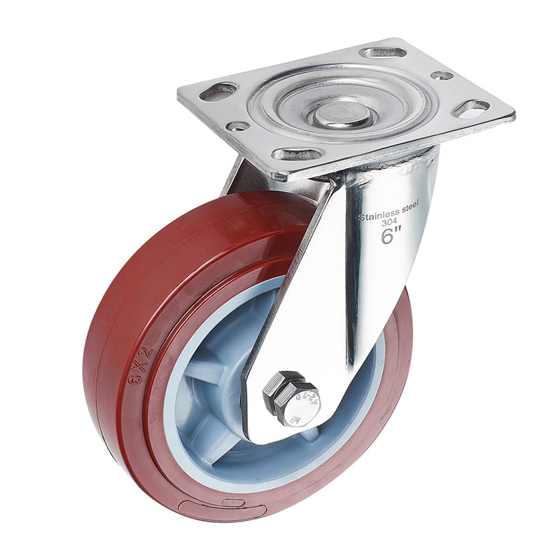 SUS304 Heavy Duty Casters Polyurethane
