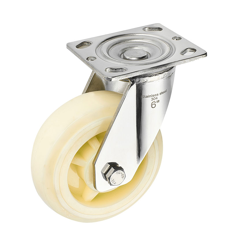 SUS304 Heavy Duty Casters Nylon Wheels