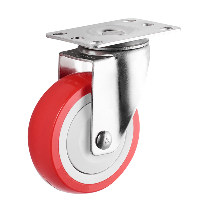 SUS304 Medium Duty Casters PU Industrial