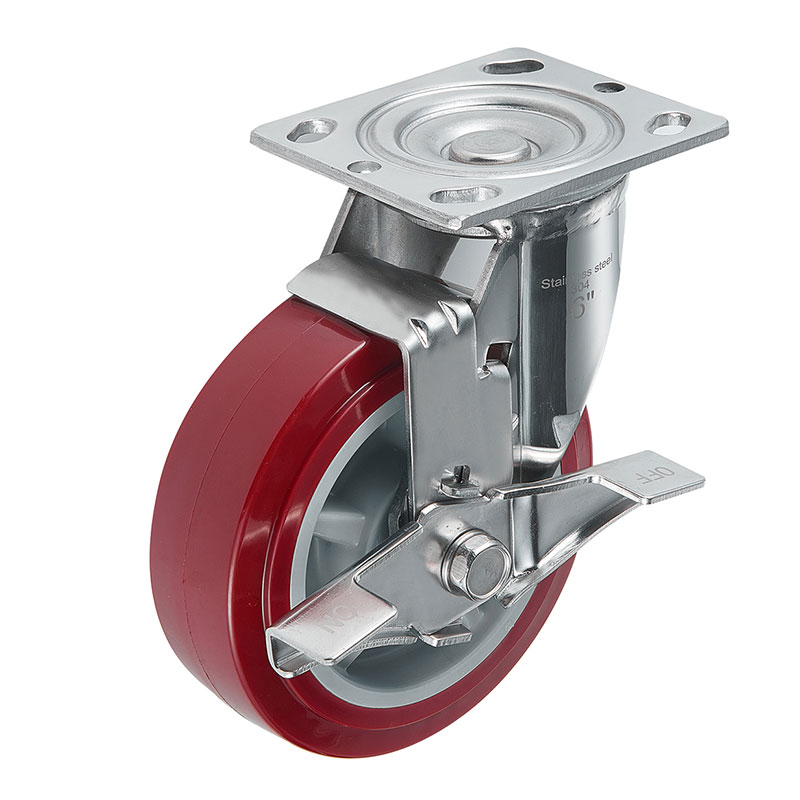 SUS304 Heavy Duty Casters Polyurethane