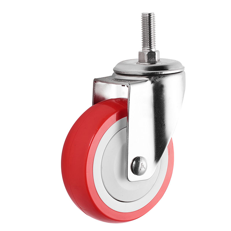 SUS304 Medium Duty Casters PU Industrial