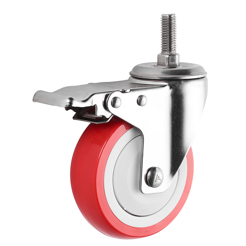 SUS304 Medium Duty Casters PU Industrial