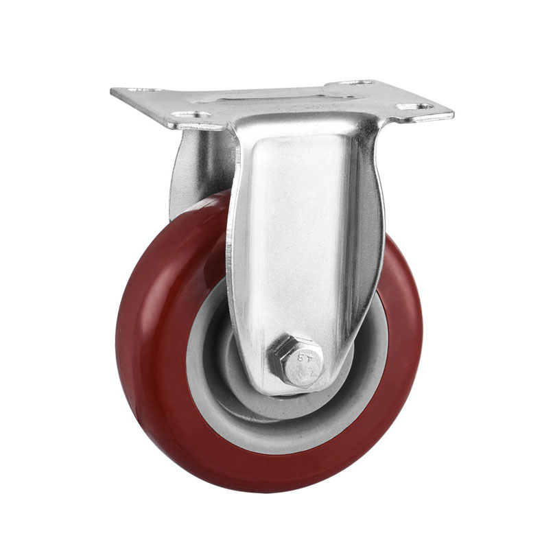 Medium Duty Casters PU Wheels Bearing
