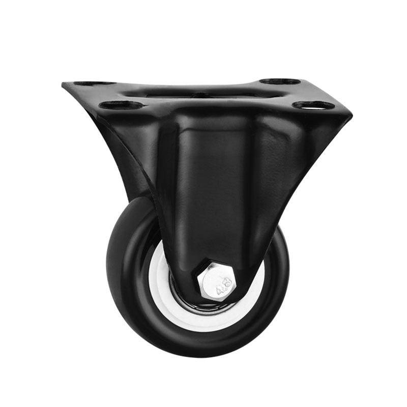 Light Duty Casters with Black PU Wheels