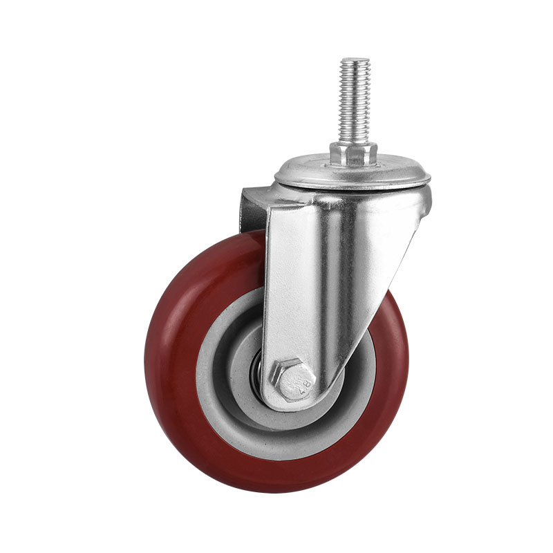 Medium Duty Casters PU Wheels Bearing