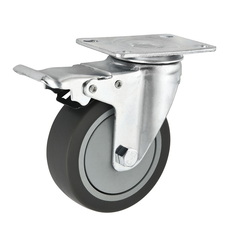 Medium Duty Casters TPR Flat Tread
