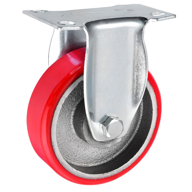 Medium Duty Casters PU on Cast Iron Core