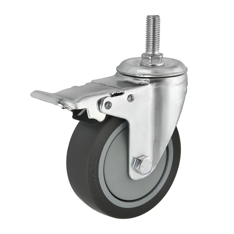 Medium Duty Casters TPR Flat Tread