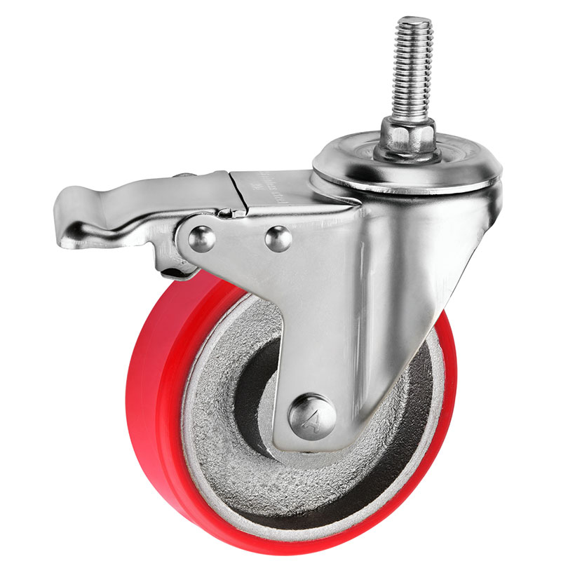 Medium Duty Casters PU on Cast Iron Core