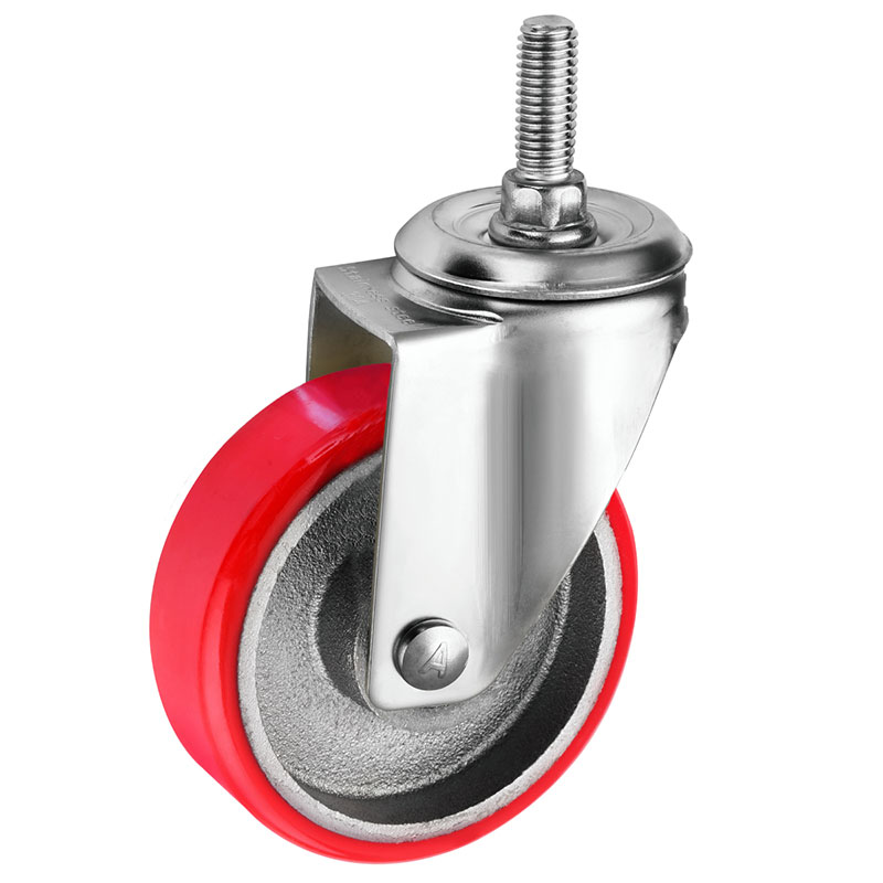 Medium Duty Casters PU on Cast Iron Core