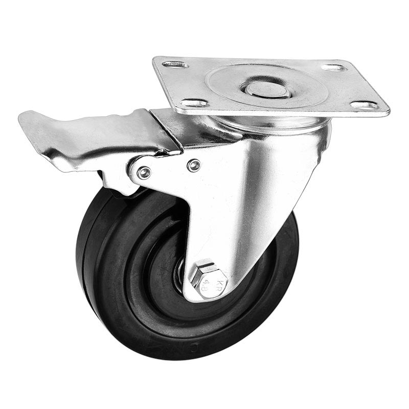 Medium Duty Rubber Anti Static Casters 4 inch