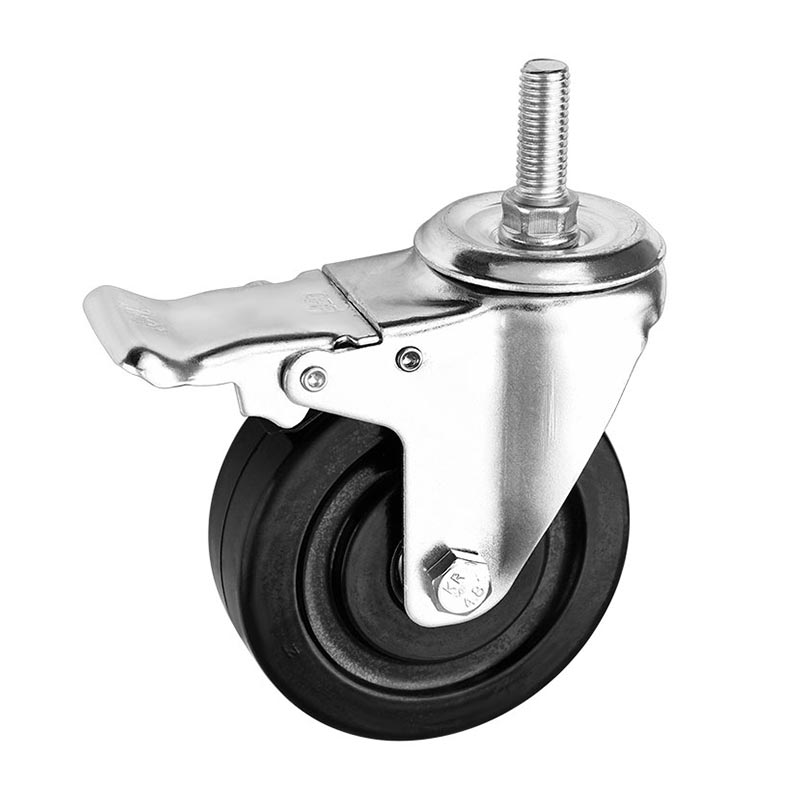 Medium Duty Rubber Anti Static Casters 4 inch