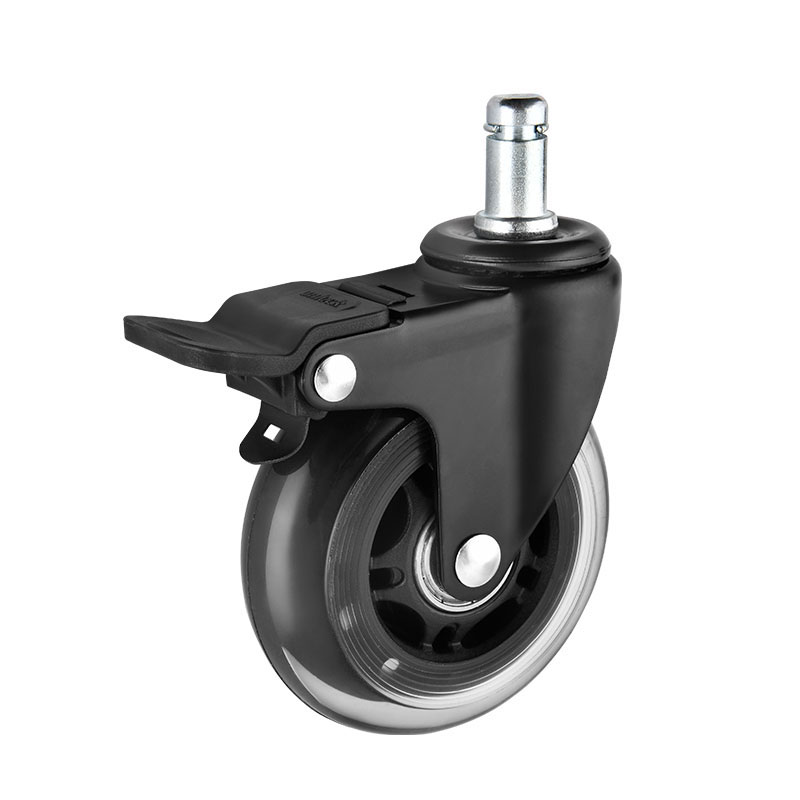 Grip Ring Furniture Casters PU Wheels
