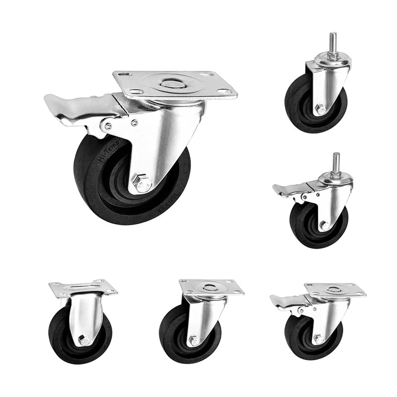 Medium Duty Casters High Temperature Black