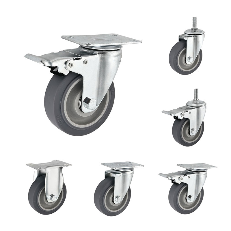 Medium Duty Casters TPR Grey