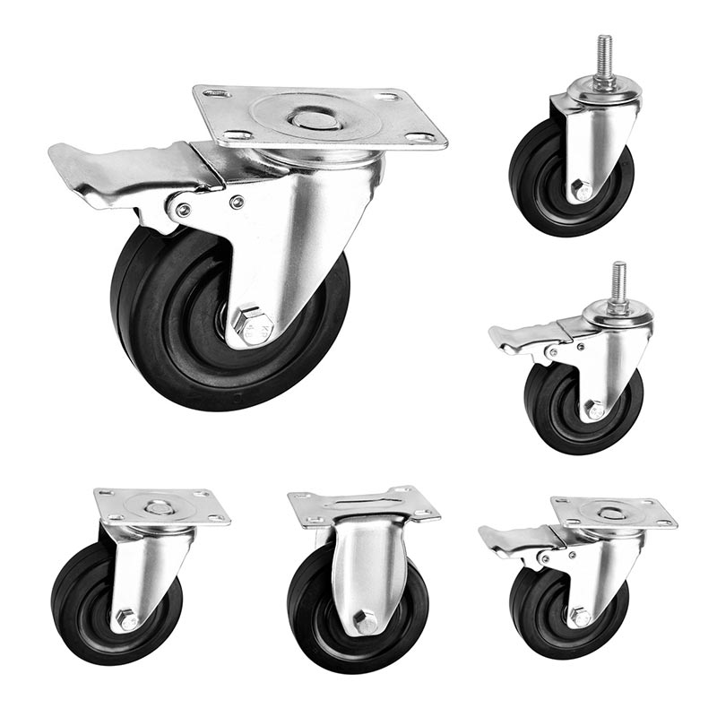 Medium Duty Rubber Anti Static Casters Wheels