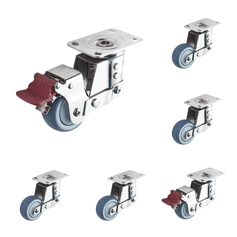 Medium Duty Shock Absorber Casters Conductive Wheels