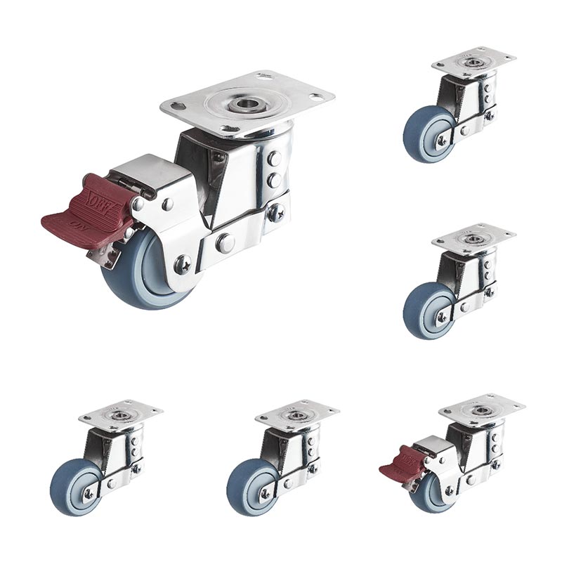 Medium Duty Shock Absorber Casters TPR Wheels