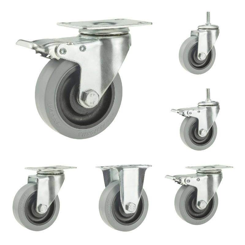Medium Duty TPR Anti Static Casters 4 inch