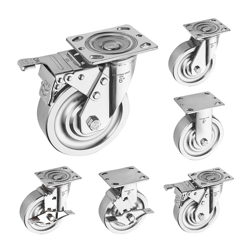 SUS304 Heavy Duty Caster Stainless Wheel