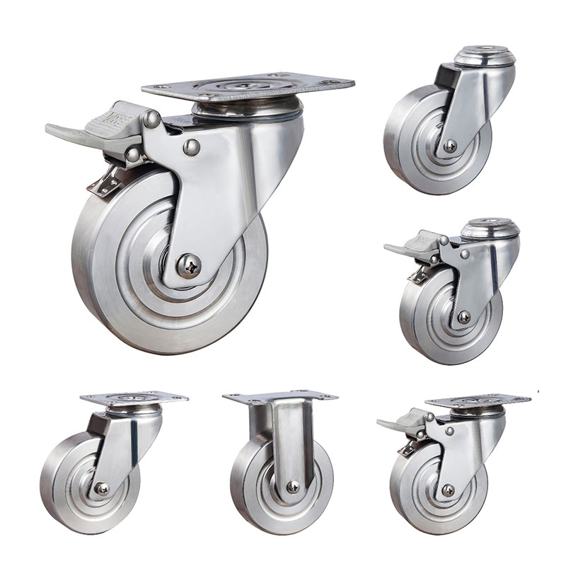 SUS304 Medium Duty Medical Casters